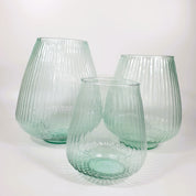 Recycled glass Bulbous Vase