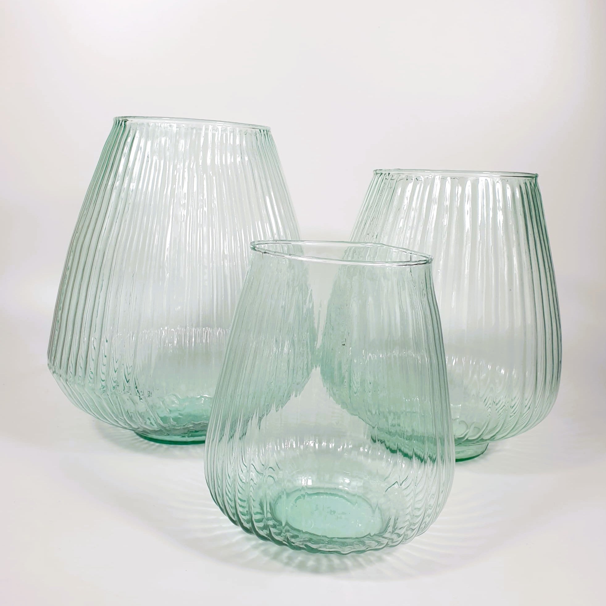 Recycled glass Bulbous Vase