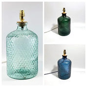Recycled Glass Honeycomb Lamp 37cm