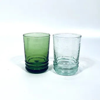Moroccan Handmade Recycled Glass Ripple Tumbler 150ml