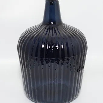 Recycled Glass Rustic Ripple Vase 40cm