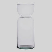 Recycled Glass Hourglass vase 25cm