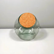 Recycled Glass Terrarium with Cork Lid 26cm