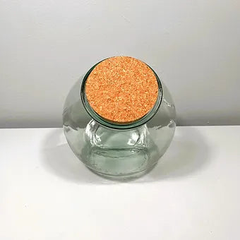Recycled Glass Terrarium with Cork Lid 26cm
