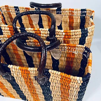 Moroccan Handmade basket Multi Colour Tote