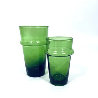 Moroccan Handmade Recycled Glass Moyen Tumbler - 300ml