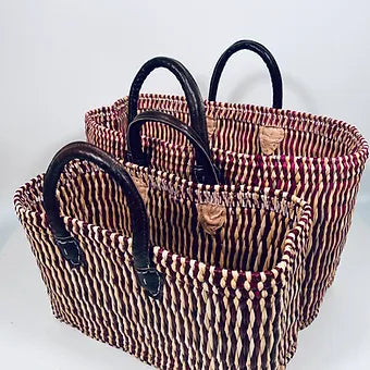 Moroccan Handmade Basket Plum Tote