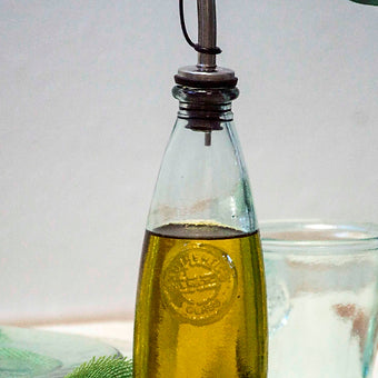 Recycled Glass Authentic Oil / Vinegar Bottle 300ml