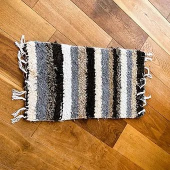 Machine Washable Recycled Cotton Jarapa Rugs Extra Small & Small