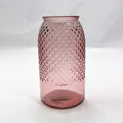 Recycled Glass Diamond Vase 28cm