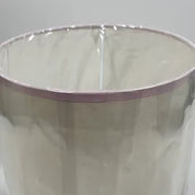 Handmade Contrast Trim"Calico" Fabric Drum Shade