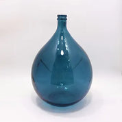 Recycled Glass Large Garrafa Blown Bottle Vase 56cm