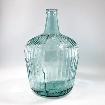 Recycled Glass Rustic Ripple Vase 40cm