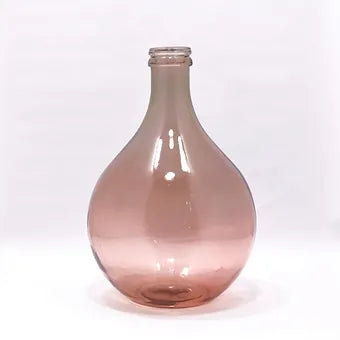 Recycled Glass Garrafa Blown Bottle Vase 43cm