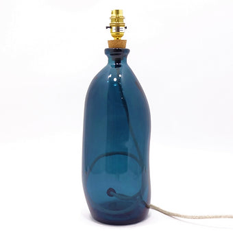 Simplicity Recycled Glass Lamp (Cool Colours) 41cm