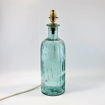 Recycled Glass Ripple Lamp 41cm