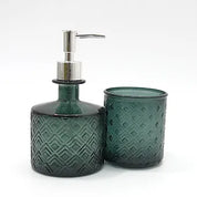 Soap dispenser and tumbler Bathroom Set