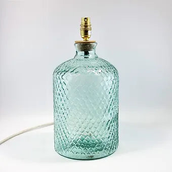 Recycled Glass Honeycomb Lamp 37cm