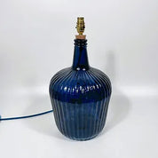 Recycled Glass Ripple Lamp 36cm