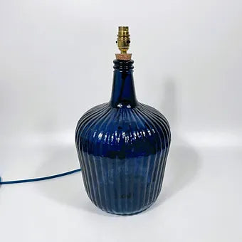 Recycled Glass Ripple Lamp 36cm