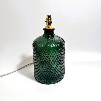 Recycled Glass Honeycomb Lamp 37cm