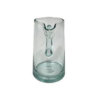 Moroccan Handmade Recycled Glass Petit Jug 300ml