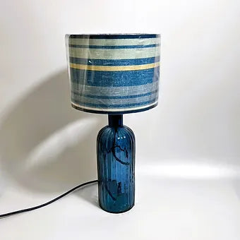 Recycled Glass Ripple Lamp 41cm