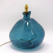 Simplicity Recycled Glass Lamp (Cool Colours) 39cm