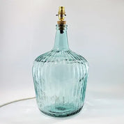 Recycled Glass Ripple Lamp 46cm