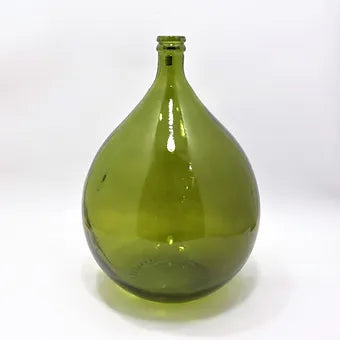 Recycled Glass Large Garrafa Blown Bottle Vase 56cm