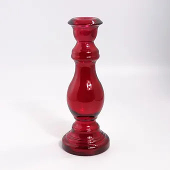 Recycled Glass Candlestick 20cm