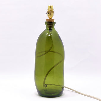 Simplicity Recycled Glass Lamp (Cool Colours) 41cm