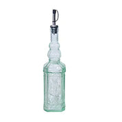 Recycled Glass Oil Bottle with Metal Pourer 500ml