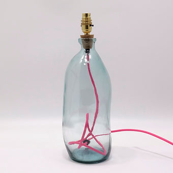 Simplicity Recycled Glass Lamp (Cool Colours) 41cm