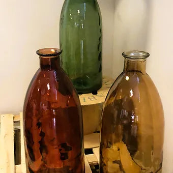 Recycled Glass Lamp 67cm Boston