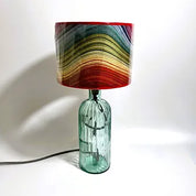 Recycled Glass Ripple Lamp 41cm