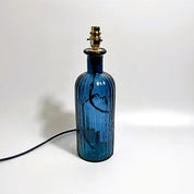 Recycled Glass Ripple Lamp 41cm