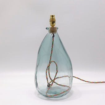 Simplicity Recycled Glass Lamp (Cool Colours) 42cm