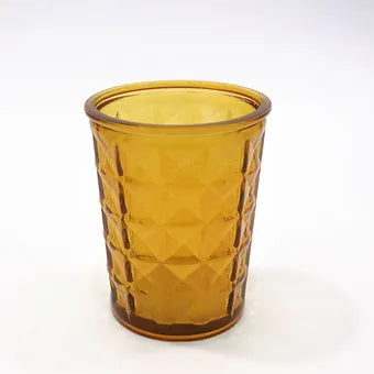 Recycled Glass Diamond Tumbler 11cm High