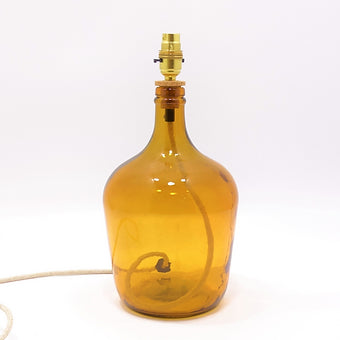 Garrafa Recycled Glass Demijohn Lamp 36cm