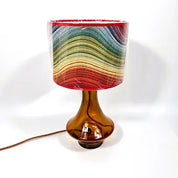 Middle Eastern Conical-Shaped Recycled Glass Table Lamp