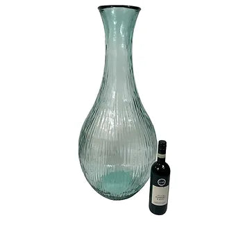 Wavy Eastern Recycled Glass Vase 75cm