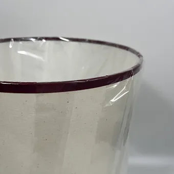Handmade Contrast Trim"Calico" Fabric Drum Shade