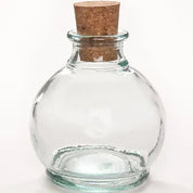 Recycled glass 10cm Bottles in 3 Shapes