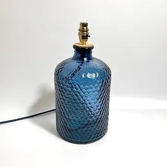 Recycled Glass Honeycomb Lamp 37cm