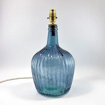 Recycled Glass Ripple Lamp 36cm