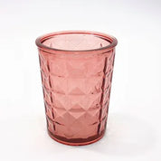 Recycled Glass Diamond Tumbler 11cm High