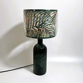 Recycled Glass Ripple Lamp 41cm