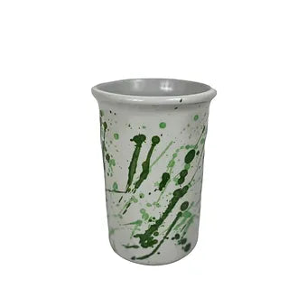 Hand Painted Jaspe Utensil Jar/Wine cooler