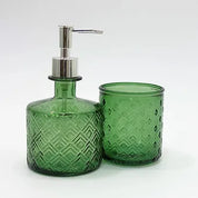 Soap dispenser and tumbler Bathroom Set